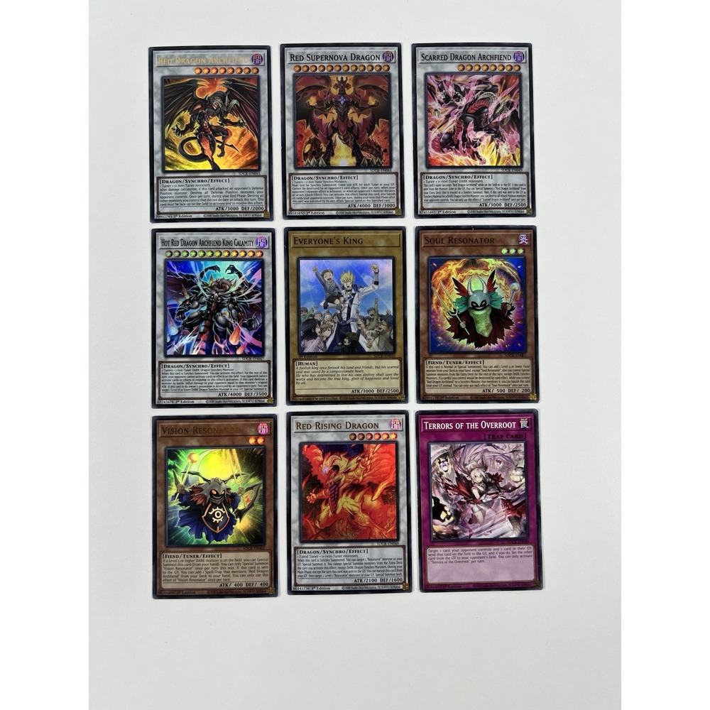 Lot Of 9 Yugioh 1st Edition Cards (Ultra Rare, Rare, And Common)
